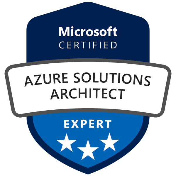 Microsoft certified Azure solutions architect